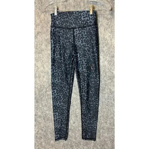 ZYIA Active Booty Lifting Blue Animal Print Cropped Leggings Size 2